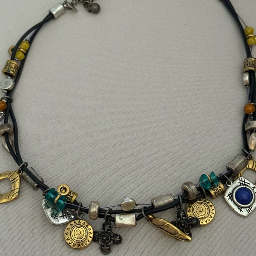 Chico's Bohemian Style Charm Necklace